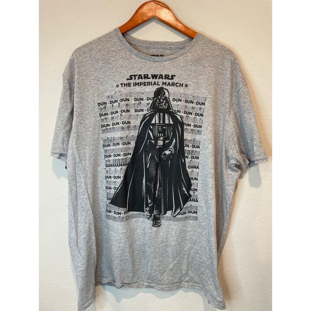 Star Wars Gray The Imperial March Graphic Tee